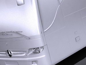 Mercedes-Benz Tourismo 2013 lowpoly 3D Model