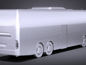Mercedes-Benz Tourismo 2013 lowpoly 3D Model