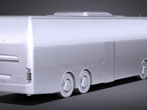 Mercedes-Benz Tourismo 2013 lowpoly 3D Model