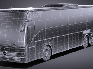 Mercedes-Benz Tourismo 2013 lowpoly 3D Model