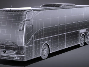 Mercedes-Benz Tourismo 2013 lowpoly 3D Model