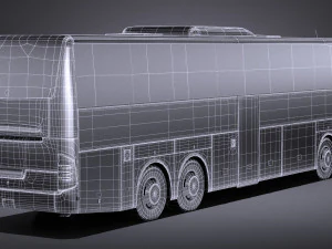 Mercedes-Benz Tourismo 2013 lowpoly 3D Model
