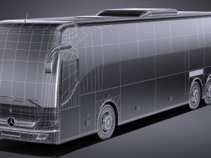Mercedes-Benz Tourismo 2013 lowpoly 3D Model