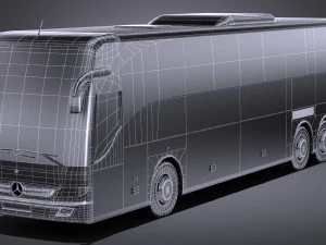 Mercedes-Benz Tourismo 2013 lowpoly 3D Model
