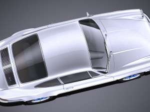 Porsche 911 Carrera RS 1973 lowpoly Modelo 3D