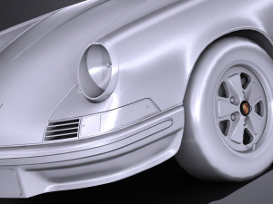 Porsche 911 Carrera RS 1973 lowpoly Modelo 3D