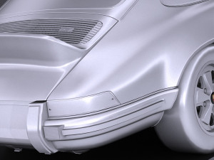 Porsche 911 Carrera RS 1973 lowpoly Modelo 3D