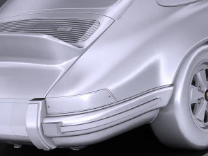 Porsche 911 Carrera RS 1973 lowpoly 3D Model
