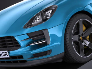 Porsche Macan 2019 Lowpoly 3D Model