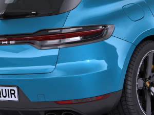 Porsche Macan 2019 Lowpoly Modello 3D