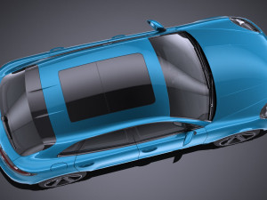 Porsche Macan 2019 Lowpoly Modello 3D