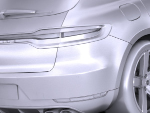 Porsche Macan 2019 Lowpoly Modello 3D