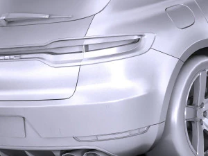 Porsche Macan 2019 Lowpoly 3D Model