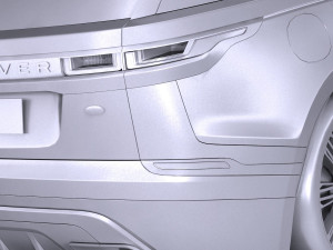 Range Rover Velar 2018 lowpoly 3D Model