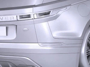 Range Rover Velar 2018 lowpoly 3D Model