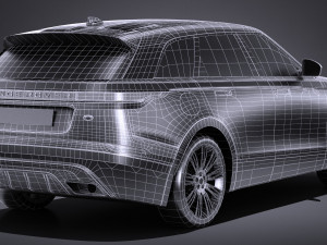 Range Rover Velar 2018 lowpoly 3D Model