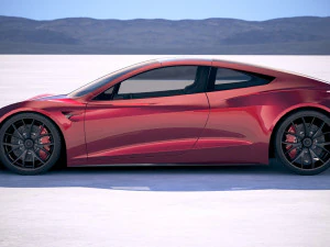 Tesla Roadster 2020 lowpoly 3D Model