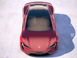 Tesla Roadster 2020 lowpoly 3D Model