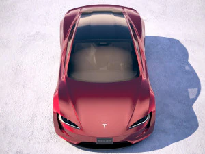Tesla Roadster 2020 lowpoly 3D Model