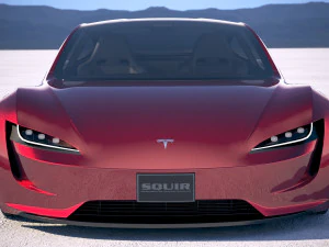 Tesla Roadster 2020 lowpoly 3D Model