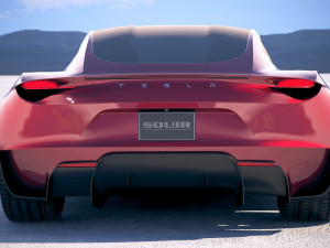 Tesla Roadster 2020 lowpoly 3D Model