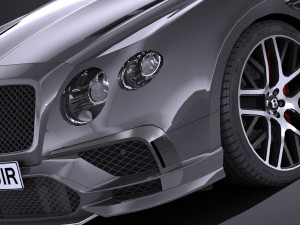 Bentley Continental Supersports 2018 lowpoly 3Dモデル