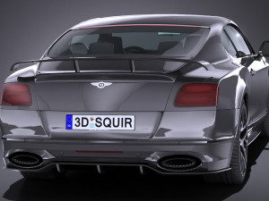 Bentley Continental Supersports 2018 lowpoly 3Dモデル