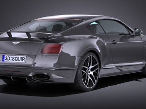Bentley Continental Supersports 2018 lowpoly 3Dモデル