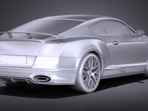 Bentley Continental Supersports 2018 lowpoly 3Dモデル