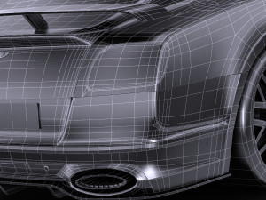 Bentley Continental Supersports 2018 lowpoly 3Dモデル