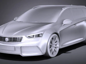 Generic Combi NN 2017 lowpoly 3D Model