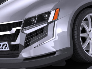 Generic SUV Crossover 2017 Lowpoly Model 3D