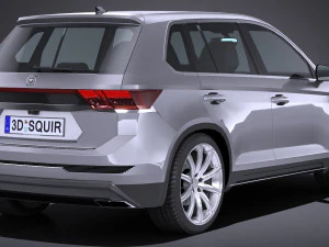 Generic SUV Crossover 2017 Lowpoly 3D Model