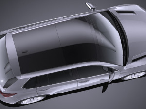 Generic SUV Crossover 2017 Lowpoly Model 3D