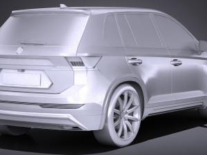 Generic SUV Crossover 2017 Lowpoly Model 3D