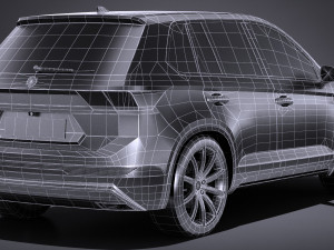 Generic SUV Crossover 2017 Lowpoly Model 3D