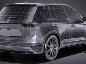 Generic SUV Crossover 2017 Lowpoly 3D Model
