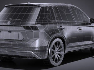 Generic SUV Crossover 2017 Lowpoly Model 3D