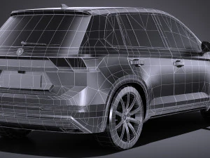 Generic SUV Crossover 2017 Lowpoly 3D Model