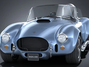 Shelby Cobra 427 1965 lowpoly 3D Model