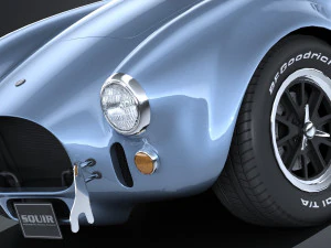 Shelby Cobra 427 1965 lowpoly 3D Model