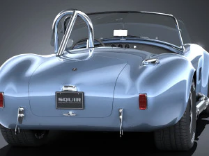 Shelby Cobra 427 1965 lowpoly 3D Model