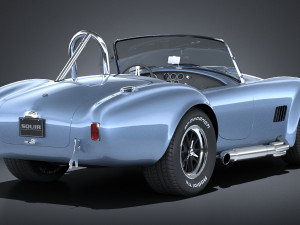 Shelby Cobra 427 1965 lowpoly 3D Model