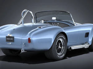 Shelby Cobra 427 1965 lowpoly 3D Model