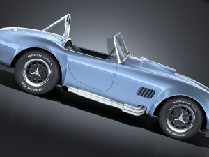 Shelby Cobra 427 1965 lowpoly 3D Model