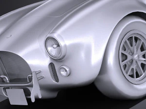 Shelby Cobra 427 1965 lowpoly 3D Model