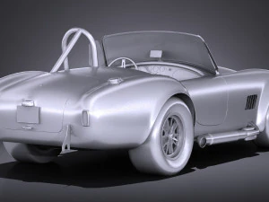 Shelby Cobra 427 1965 lowpoly 3D Model