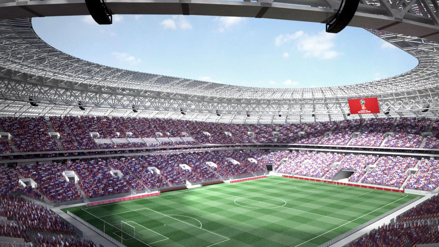 Luzhniki Stadium Mosco 3D Model .c4d .max .obj .3ds .fbx .stl .blend