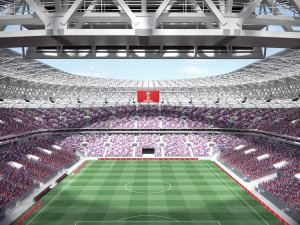 Luzhniki Stadium Mosco 3D Model