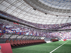 Luzhniki Stadium Mosco 3D Model